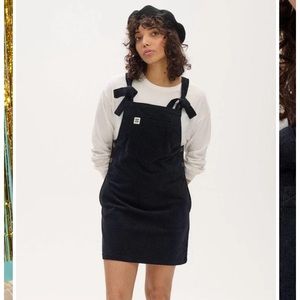 Lucy & Yak mini pini dress in deep red, us 10